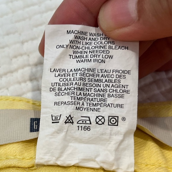 GAP Vintage Y2K Yellow Low Rise Cotton Blend Flared Jeans w/ Flap Pockets Sz. 10 - Picture 9 of 9